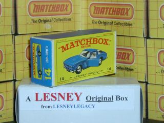 Matchbox Lesney 14d Iso Grifo Model Type E4 Empty Box Only