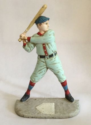 Cast Iron Baseball Player 10 " Door Stop Midwest Importers Taiwan