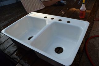 Old Stock from 1959 vintage American Standard white kitchen Sink 2