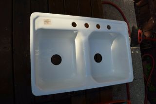 Old Stock from 1959 vintage American Standard white kitchen Sink 3