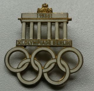 German Ww 2 Visitor Badge - Olympia 1936 Berlin - Brandenburg Gate