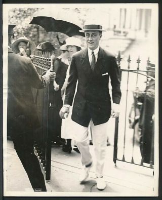 1930’s Vintage Photo Fdr Franklin D.  Roosevelt Young Future President In 1919