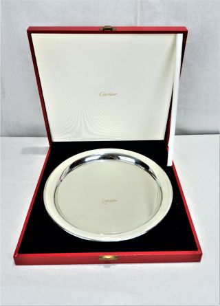 Cartier Pewter Tray With Sleeve 11”