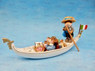 Wee Forest Folk In The Same Boat,  Wff M - 523x,  One Of Two White Gondola Special