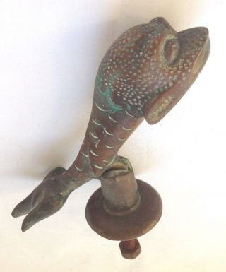 Antique Maltese Bronze Fish Door Knocker