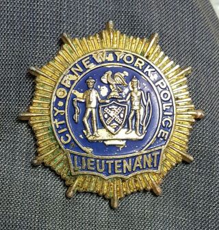 City Of York Police Lieutenant Medal / Badge,  Full Size,  Usa