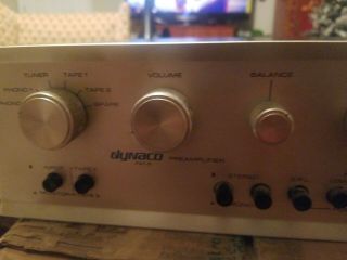 Vintage 1975 Dynaco PAT - 5 Solid State Stereo Preamplifier Preamp PICS 2