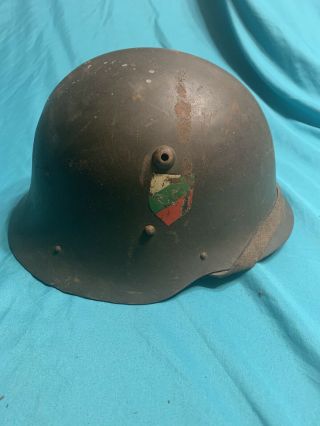 Ww2 Bulgarian Helmet With Liner