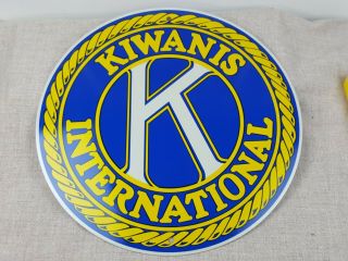 Kiwanis International Single Sided Metal Sign 18 "