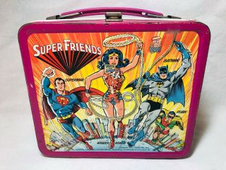 Vintage 1976 Dc Friends Metal Lunch Box – No Thermos