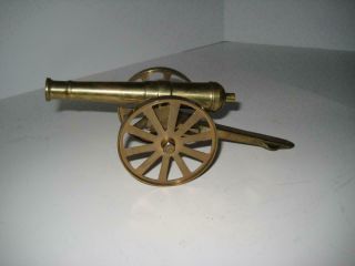 Vintage 8 " Estate Find Vintage Brass Military Cannon