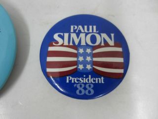Vintage Orig 1988 JOE BIDEN/PAUL SIMON for PRESIDENT Campaign Button politics 3