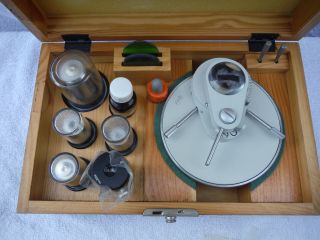 Vintage Aus Jena Phase Contrast Condenser Set - Carl Zeiss Mircroscope Phv
