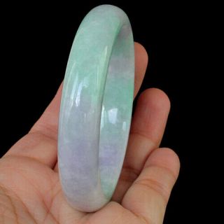 100 Natural Perfect Grade A Green Purple Jadeite Jade Bangle Cjbh547
