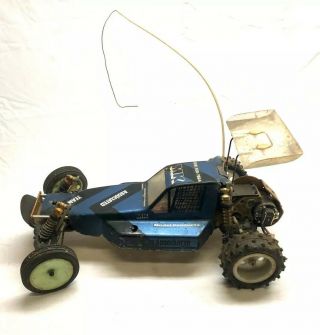 Vintage Team Associated Rc10 Gold Pan Aluminum Chassis Buggy Rc Car