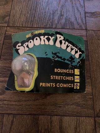 Vintage Scarce ‘60s Colorforms Spooky Putty Skull Monster Glow (moc)