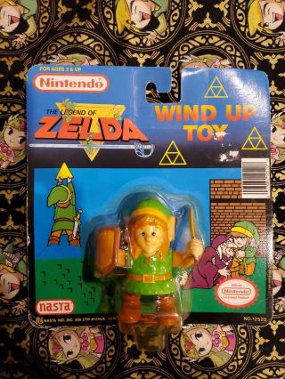 Legend Of Zelda 1989 Vintage Nasta Wind Up Link In Package