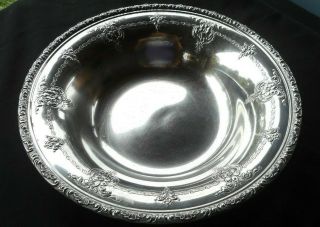 Towle Sterling Silver Bowl 10 1/4 " Floral " Old Master " Pattern