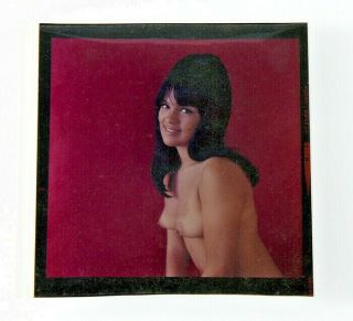 Bunny Yeager Color Transparency Photograph Mod Pretty Brunette Pin Up 2