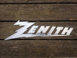 Vintage Zenith Radio Tv Television Store Advertising Sign Electronics