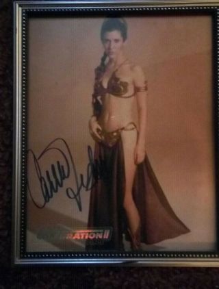 Star Wars Celebration 2 Carrie Fisher Autograph With Certificate
