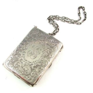 Antique Sterling Silver Compact Notepad Coin Purse Pencil Dance Card Case 237g