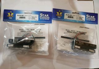 Pair Star Warning Systems Versa Star Dlx4 Led Surface Grill Mount Lights A/a