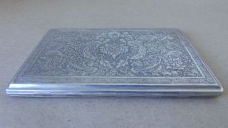 Antique Persian/ Islamic Solid Silver Cigarette Case
