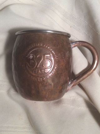 Ketel One Vodka Moscow Mule Hammered Copper Mug 325 Year Anniversary Cup
