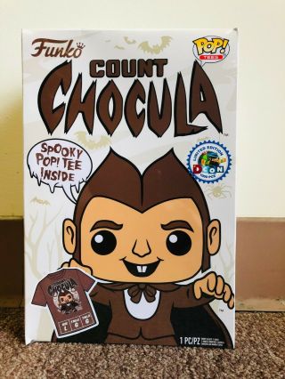Funko Pop Designer Con Dcon Count Chocula Limited Edition Tee Shirt Size Large L