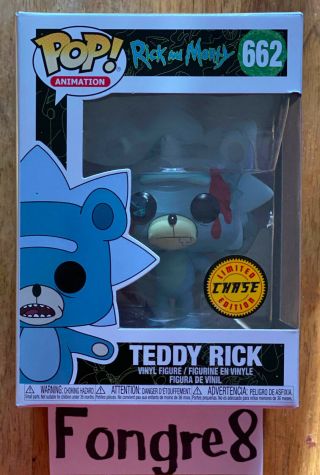 Funko Pop Animation Rick And Morty Teddy Rick 662 Chase