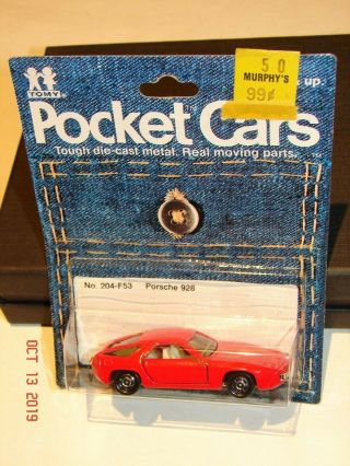 1978 Tomy Tomica No.  204 - F53 Porsche 928 In Red Japan Car Moc Rare