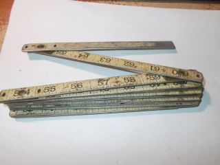 Vintage Metal Folding Ruler