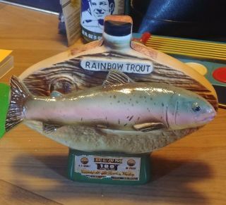 Vintage Rainbow Trout Decanter National Freshwater Fishing Hall Of Fame