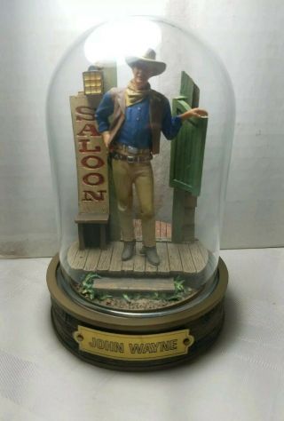 Limited Edition John Wayne Saloon Sculpture Hand Painted By The Franklin