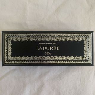 Laduree Paris Black Elegant Macaron Box For 6 Authentic