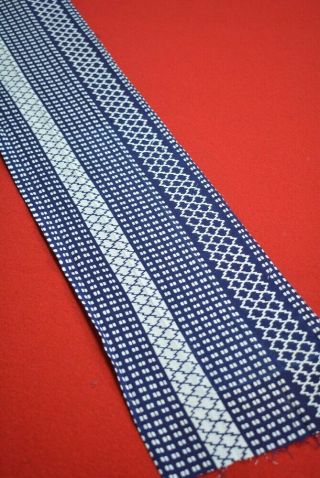 BM24/50 Vintage Japanese Fabric Cotton Antique Boro Patch Indigo Blue 66.  1 