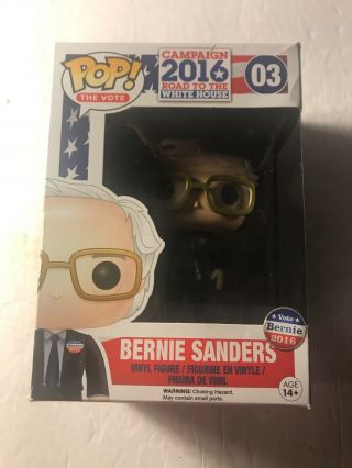 Bernie Sanders Campaign 2016 Election Funko Pop 03.  Box