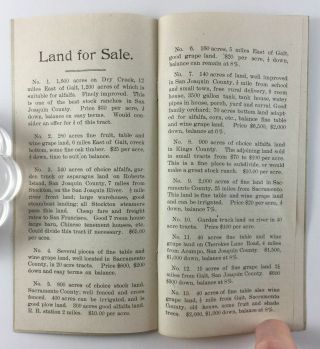 San Joaquin and Sacramento Valley Lands Real Estate Advertising Brochure CA 1905 3