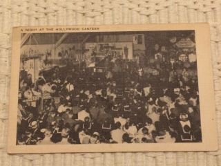 Vintage 1942 A Night At The Hollywood Canteen Autos Pinky Tomlin & Others