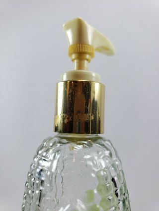 Vintage Avon Golden Harvest Corn Cob Lotion Soap Glass Pump Dispenser Bottle 3