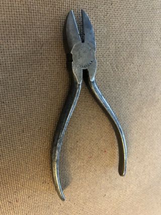 Vintage Utica Tools 242s 5 1/2” Bell System Pliers Side Cutter Collector Usa