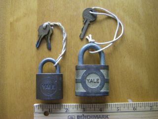 Yale & Towne Co.  Padlock W/key & Yale Junoir Canada Padlock Lock W/ Keys