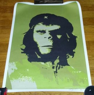 2000 Limited Edition Signed Ssur Planet Of The Apes Rebel Che Guevara Poster