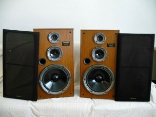 Vintage Technics Sb - Cr77 3 - Way Speaker Pair Sound
