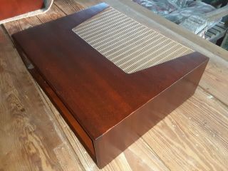 Hh Scott Tube Receiver Amp Preamp Tuner Vintage Mahogany Wood Cabinet