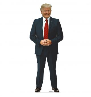 Donald Trump President Red Tie Lifesize Cardboard Cutout Standups Political