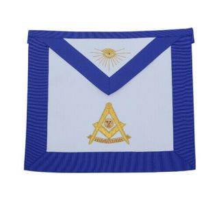 Masonic Blue Lodge Past Master Apron (lambskin 