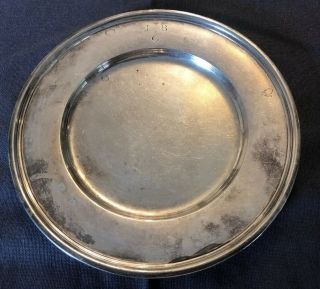 Tiffany & Co Makers Sterling Silver Bread & Butter Plate 20198.  6oz