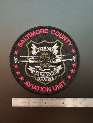 Baltimore County Police Department Aviation Unit Patch Md Maryland
